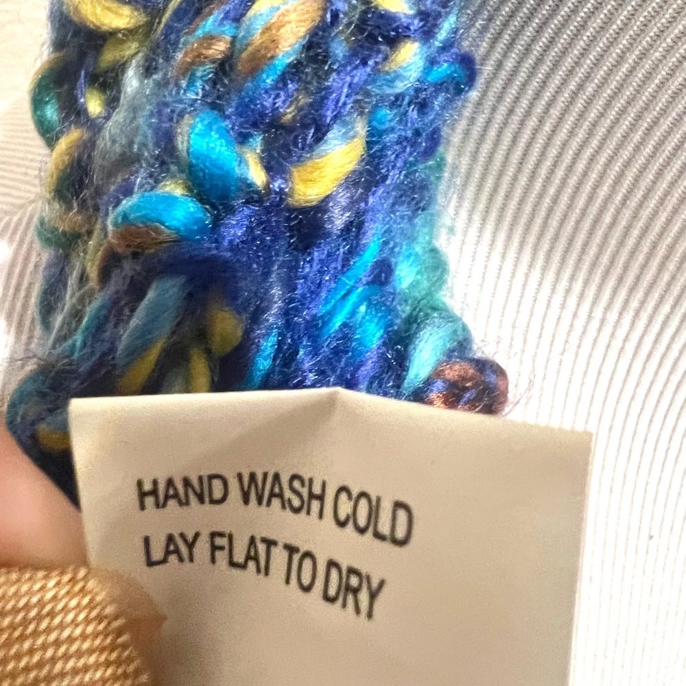Multicolor Crochet Loop Scarf - Picture 5 of 5